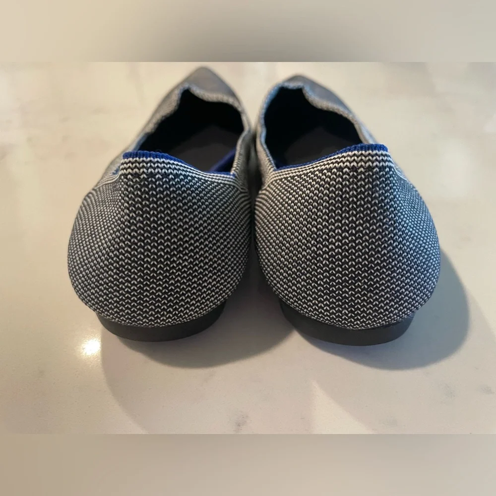 Rothy’s The Point Pebble Grey Flat , Sz 8 - Picture 3 of 13